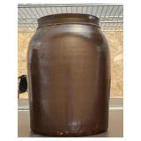 Brown Stoneware Jar