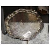 Ornate Silver Chippendale Tray