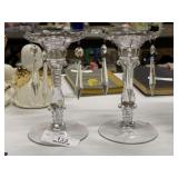 Vintage Heisey Queen Anne Candlestick Set