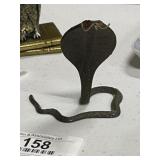 Antique Brass Cobra Figurine