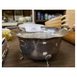 Footed Silver Candy Dish & Bar Dï¿½cor