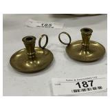Solid Brass Miniature Candleholders
