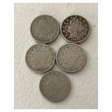 5 Various Date V Nickles