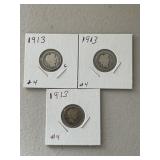 3 Barber Dimes