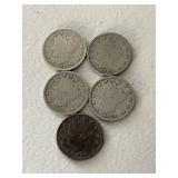 5 Various Date V Nickles