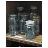 5 Vintage Fruit Jars