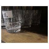 4 Waterford Crystal Double Old Fashion Glasses