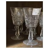 Two Waterford Crystal Wine Glasses
