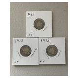 3 Barber Dimes