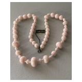 Vintage Pink Lucite Necklace