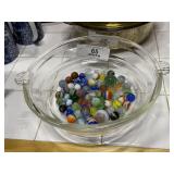 Vintage Glass Bowl & Marble Collection