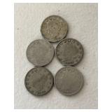 5 Various Date V Nickles