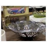 Ornate Footed Silver Candy Dish