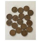 Lot of Wheat Pennies