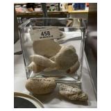 Geo & Crystal Vase with Shells & Collectibles