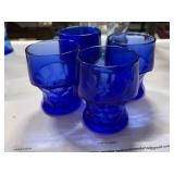 4 Cobalt Tumblers