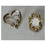 2 Vintage Brooches