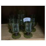 Emerald & Amber Stem Glasses