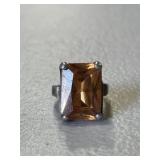 Sterling Silver Large Estate Cocktail Ring