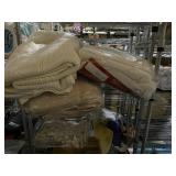2 Shelves of Linens & Blankets