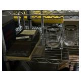 Silver Trim Crystal Glasses & Rolodex