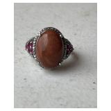 Orante Sandstone Sterling Siler Ring