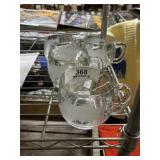 Four 1970's Map Glasses