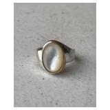 Sterling Silver Vintage Cats Eye Ring