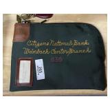 Vintage Bank Bag with Keys