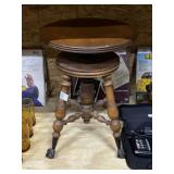 Antique Ball & Claw Piano Stool