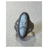 Sterling Silver Antique Turquoise Ring