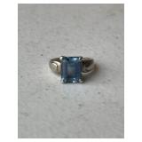 Sterling Silver Blue Topaz Ring
