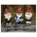 3 Garden Gnomes