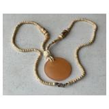 1970's Vintage Peach Statement Necklace