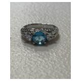 Caribbean Quartz Solitaire Ring