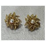 2 Pair Pearl Earrings