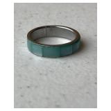 Mother of Pearl Inlay Band Ring