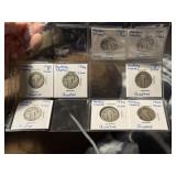 8 Standing Liberty Silver Quarters
