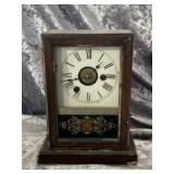 Antique E. Ingraham & Co. 'Salamander' Ogee Mantel