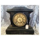 Antique Ansonia Cast Iron Mantel Clock