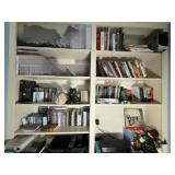 5+ Shelves of Misc. Books & CD's