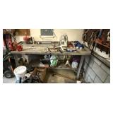 Metal Tool Bench & Misc.