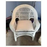 2 Wicker Side Tables & Chair