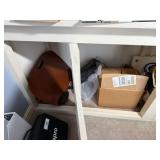 Lap Desk, Cylinder Glass Vase & Misc.