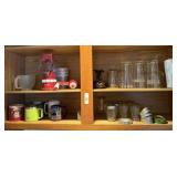 Cabinet of Glasses & Kitchenwares