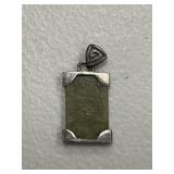 Sterling Silver Jade Pendant