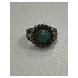 Antique Estate Southwest Style Turquoise Ring