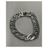 White Sapphire Link Bracelet