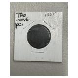 1865 Two Cet Piece