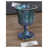 50's Carnival Glass Grape Goblet
